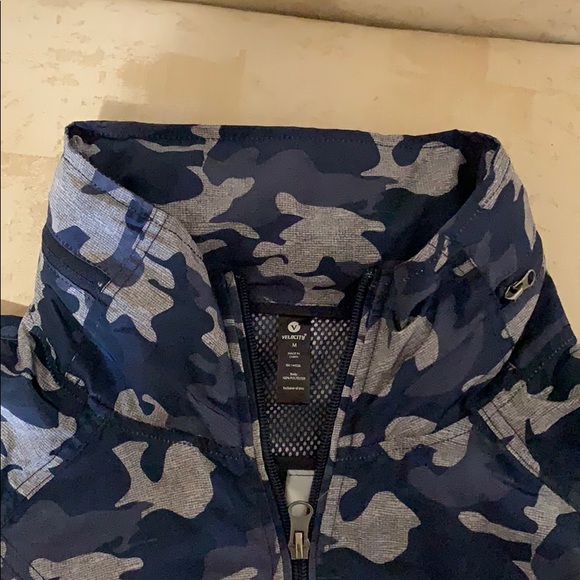 Velocity Blue Camo rain jacket - Picture 4 of 5